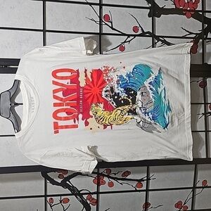Reason Tee Shirt Tokyo Tiger Waves Size Large‎